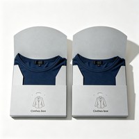 Boîte d'emballage en papier kraft personnalisée de haute qualité pour t-shirts, vêtements et chaussettes, en fourrure avec papier couché en matériau recyclé