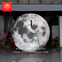 Ballons gonflables géants personnalisés 360° en forme de lune, colorés et lumineux pour la publicité, les événements et les fêtes