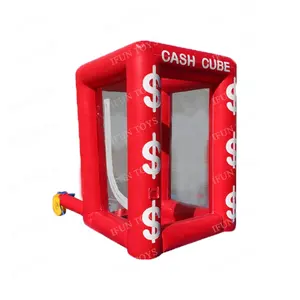 Outdoor Advertising Inflatable Cash Cube Money Machine Inflatable Money Gab Booth Money Booth Catching Machine for Promotion