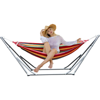 Hamac de camping portable de haute qualité pour l'extérieur avec support en acier