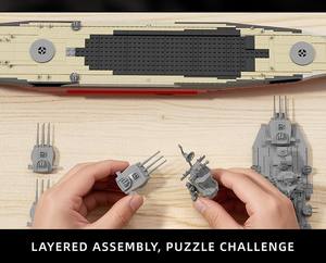 Série de navires de guerre 98007 USS <span class=keywords><strong>Missouri</strong></span>, ensemble de blocs de construction de navire de guerre, jouets de puzzle, jouet d'assemblage MOC, cadeaux de vacances - Product Image 5