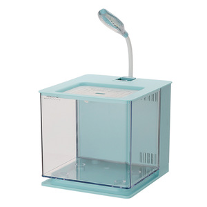 Portable Mini Betta <strong>Fish</strong> Tank Aquarium Desktop Decorations <strong>Fish</strong> <strong>Bowl</strong> With Water <strong>Filter</strong> Usb Air Pump Led Light - Product Image 1
