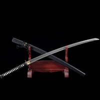 Nouvelle Katana noire en bambou faite à la main 2026, Art de la laque innovant, Finition exquise, Cadeau de luxe ou objet de collection