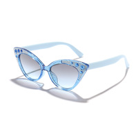 2026 New Neon Rhinestone Eye Sunglasses Cute Baby Styling, Anti UV