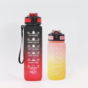 Botella de agua motivacional deportiva de 1000 ml al por mayor con pajita fácil de abrir con un clic botella motivacional para beber de 32 onzas - Product Image 2