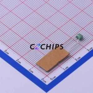 Condensador cerámico monolítico (MLCC) de montaje pasante CC4-0805-CG-100V-22pF-J.A, montaje pasante, paso de pines de 5.08 mm, 22 pF, 5%, 100 V - Product Image 2