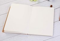 Carnet de croquis vierge Myway 2026 A5 avec couverture en papier kraft et fermeture élastique, carnet personnalisé pour le dessin et l'écriture