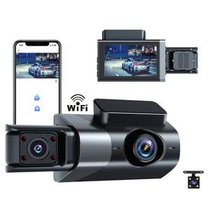 Nhà cung cấp <span class=keywords><strong>Mini</strong></span> Car DVR 3 kênh Dash máy ảnh 1080P WIFI Dashcam 3 máy ảnh HD 3 ống kính phía trước và phía sau bên trong Wifi 3 kênh Dash Cam - Product Image 1