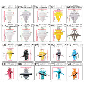 Accessoires automobiles Clips de voiture japonais Clips de retenue Plastique Type de poussée Nylon Clip de fixation automatique - Product Image 5