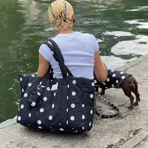 Bolsa de Transporte para Mascotas, Portátil, de Lujo, Ecológica, con Asa Cómoda, Apta para Perros y Gatos Pequeños, para Viajes al Aire Libre y en Auto - Product Image 5