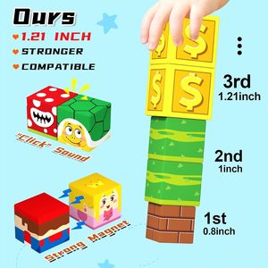 48Pcs Lớn 2.5Cm Xây Dựng Từ Tính Khối Cho Trẻ Mới Biết Đi Từ 3-8 Sáng Tạo Nam Châm Khối Cho Cảm Giác Học Tập Hoàn Hảo Sinh Nhật - Product Image 6