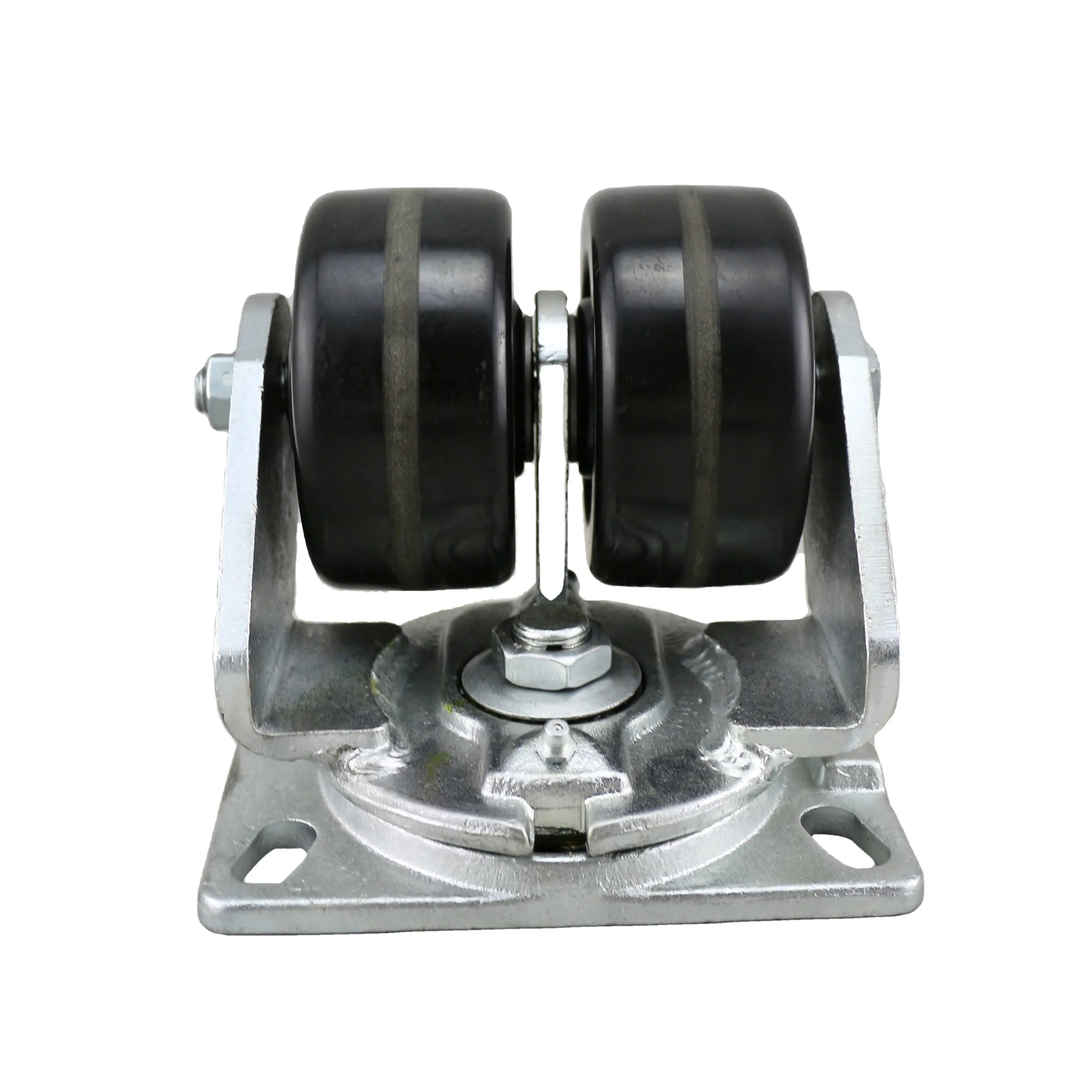 SS 4 pollici 100 MM Ultra Heavy duty 300 Fahrenheit fenolico twin caster wheel