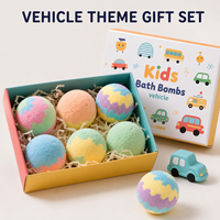 Coffret Cadeau de 6 Bombes de Bain Thème Véhicule pour Enfants avec Jouets Surprise, Marque Privée OEM, Vente en Gros
