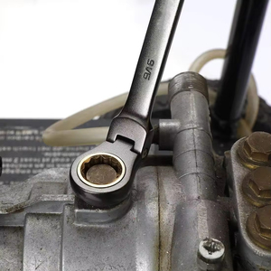 18mm Premium Quality Metric Swivel Head Ratchet <strong>Wrench</strong> Cr-V Constructed With Black Nickel Plating - Product Image 6