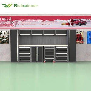 Banco da <span class=keywords><strong>Lavoro</strong></span> in Metallo Resistente per Garage con Armadietto Portautensili, Cassetti e Ruote - <span class=keywords><strong>Soluzione</strong></span> OEM Portatile - Product Image 6