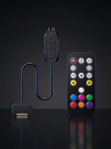 คอนโทรลเลอร์ไร้สาย ARGB 5V 3 พินสำหรับฮับมินิ RGB เคสคอมพิวเตอร์ตั้งโต๊ะพัดลม LED หม้อน้ำแบบวางซ้อนกันได้ - Product Image 5