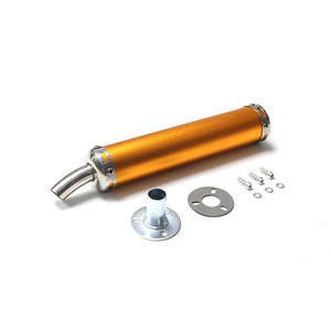 Silenciador de Escape de Dos <span class=keywords><strong>Tiempos</strong></span> de 60*280mm para Honda NSR250 <span class=keywords><strong>Yamaha</strong></span> TZR125, Compatible con NSR <span class=keywords><strong>250</strong></span> TZR 125 TZM150 TSR - Product Image 1