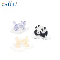 Porte-photos en plastique écologique mignon, ornement décoratif de bureau avec fente pour cartes de messages/notes, porte-cartes design