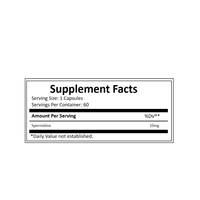 60 Capsules de bien-être cellulaire à la Spermidine, Durée de conservation de 24 mois, Favorise une fonction cellulaire saine pour les adultes actifs et les seniors