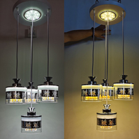 Lustre à LED à angle réglable de style moderne Offre Spéciale la lampe suspendue en verre décorative pour la maison (2257/3 + 1)