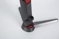 Support de moniteur VESA réglable en hauteur en ABS noir moderne Ruiguan pour écrans d'ordinateur de jeu de bureau