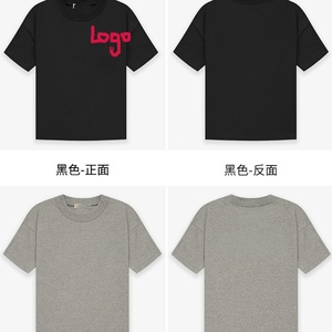 เสื้อยืดสไตล์ฮิปฮอปทรงหลวมลำลองแฟชั่นแนวสตรีทพร้อมลายพิมพ์ตัวอักษรด้านหลังแขนสั้น - Product Image 3