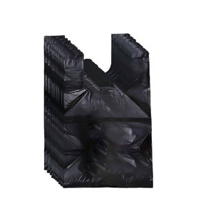 Huamaohengchun 200 Bolsas Desechables para Mujeres, Bolsas Sanitarias con Asas para Toallas Sanitarias (Negras) - Product Image 1