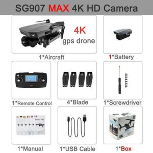 Drone ZLRC RC <span class=keywords><strong>SG907</strong></span> <span class=keywords><strong>MAX</strong></span> avec caméra à cardan 3 axes HD 4K GPS 5G FPV 1,2 km de portée, quadricoptère sans balais professionnel - Product Image 2