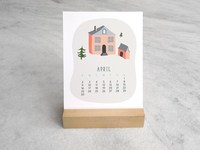 Meilleures ventes 2023 : Calendrier de bureau perpétuel non daté, inspirant, sur chevalet, à feuilles mobiles
