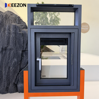 Ventana Abatible de Aluminio DEEZON con Diseño de Ranura de Ventilación, Ahorro de Energía NFRC, Insonorizada, Doble Acristalamiento, Ventana Exterior