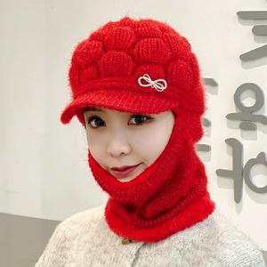 Écharpe chaude doublée de laine polaire d'hiver pour <span class=keywords><strong>femme</strong></span> <span class=keywords><strong>et</strong></span> <span class=keywords><strong>bonnet</strong></span> tricoté cagoule épaissie assortie pour les mères d'âge moyen <span class=keywords><strong>et</strong></span> âgées - Product Image 6