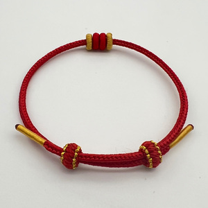 2025 mới thời trang bện Tay Dây trang sức có thể điều chỉnh dây màu đỏ quyến rũ Vòng đeo tay hợp thời trang bán buôn quyến rũ Vòng đeo tay Quà Tặng - Product Image 3