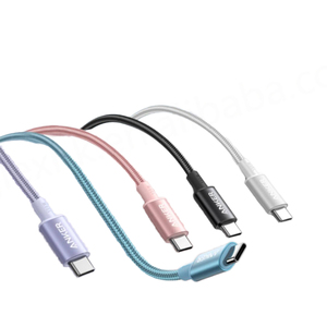 Cable de Datos Anker C-C100w de Carga Súper Rápida, Trenzado de Nailon, Blanco, 1m 1.8m 3m - Product Image 1