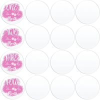 Feuille Acrylique Cercle Transparent 4 IN Acrylique Plexiglas Disque Transparent Rond Acrylique Signe pour Nom Cartes Peinture et Projets de Bricolage