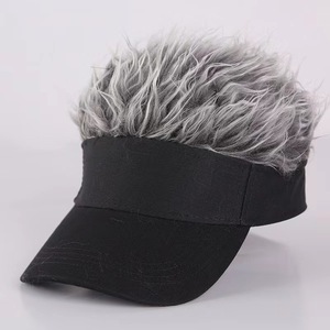 Gorra de béisbol de Golf de poliéster 100% al por mayor, sombrero de pelo deportivo, visera <span class=keywords><strong>con</strong></span> pelos de pinchos Hiphop, peluca, sombrero de moda <span class=keywords><strong>para</strong></span> <span class=keywords><strong>hombres</strong></span> - Product Image 1