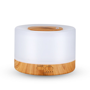 Humidificateur d'aromathérapie YX-316, diffuseur ultrasonique de 500 ml avec design en grain de bois clair, pour la maison et le bureau - Product Image 3