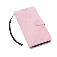 Funda de cuero tipo cartera para Xiaomi Redmi Note 11 Pro /9A/9C/11A/13C/Note 12 Pro 5G/Note 9 Pro, funda con tapa de diseño rosa