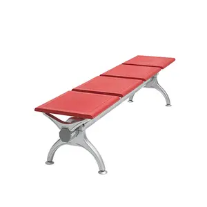 Vente en gros de produits bon marché OEM/ODM confortables pour les clients PU fer 3 places zone hospitalière chaise empilée chaise d'attente