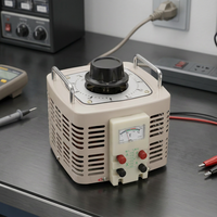 Transformateur Variable TDGC2 5KVA Monophasé 220V Entrée 0-250V Réglable Autotransformateur de Bureau pour Tests en Laboratoire