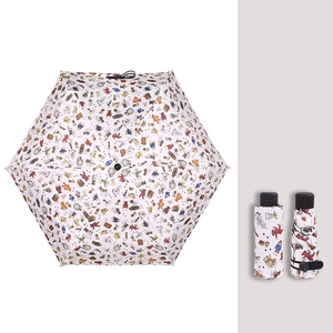 Barato portátil ligero mejor compacto 6K y a prueba <span class=keywords><strong>de</strong></span> viento lluvia bolsillo plegable mini paraguas para niños en edad escolar - Product Image 2