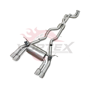 Sistema de Escape Trasero con Válvula Vortex para M3 F80/M4 F82 3.0T 2014-2019, Acero Inoxidable Pulido Espejo, Control Remoto - Product Image 4