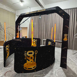Photomaton rotatif automatique 3D à 360 degrés sans fil rotatif automatique Selfie Usa Warehouse Overhead 360 Photo Booth - Product Image 1
