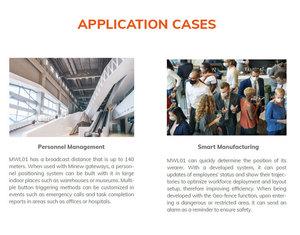 Mwl01 quản lý nhân viên đèn hiệu hoảng loạn nút cá nhân SOS hoảng loạn nút năng lượng thấp ibeacon thẻ Bluetooth - Product Image 5