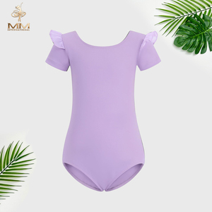 2025 costume d'entraînement de ballet en nylon Spandex à manches courtes pour enfants nouveaux vêtements de danse pour les enfants - Product Image 4