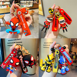 พวงกุญแจยางมาร์เวล อเวนเจอร์ส อัลไลแอนซ์ ลายการ์ตูน 3 มิติ ทนทานอเนกประสงค์ สำหรับรถยนต์และกระเป๋า - Product Image 2