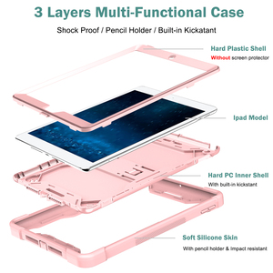 Étui de protection <span class=keywords><strong>robuste</strong></span> avec design réglable à 360 degrés pour <span class=keywords><strong>iPad</strong></span> 9.7 2017 2018 <span class=keywords><strong>Air</strong></span> 1 <span class=keywords><strong>Air</strong></span> <span class=keywords><strong>2</strong></span> pour <span class=keywords><strong>iPad</strong></span> 5 6 pour femme - Product Image 4