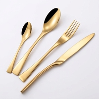 Couteau, fourchette et cuillère à steak Kaya Western 304 en acier inoxydable épaissi, design moderne pour la maison, le thé, le camping, les restaurants, les hôtels