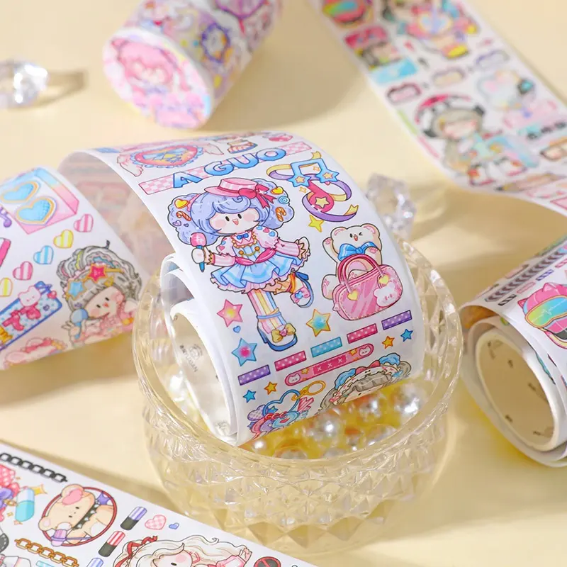 YUXIAN speciale olio Washi Tape ragazza carina Kawaii simpatico cartone animato celebrità Scrapbooking decorazione cornice per foto materiale nastro Collage