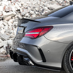 ชุดแต่งลิ้นกันชนหลังรถยนต์สำหรับ Mercedes Benz CLA Class W117 C117 CLA45 AMG Sedan ปี 2016 2017 2018 2019 - Product Image 4