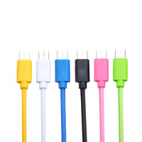 Câble de charge rapide personnalisé 2A USB 2.0 Micro B en matériau CCA PVC 1m 10W blanc, service OEM ODM